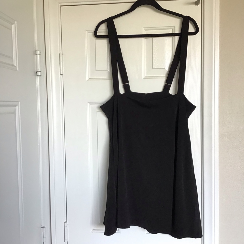 ModCloth Black Overall Winnwer Suspender A-Line Jumper